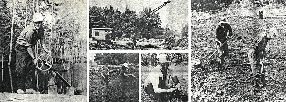 Early photos of Iroquois Cranberry Growers operations