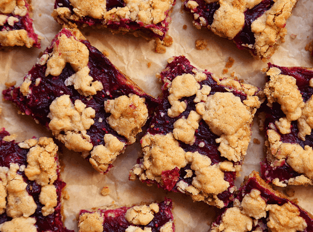 Cranberry Oat Streusel Bars